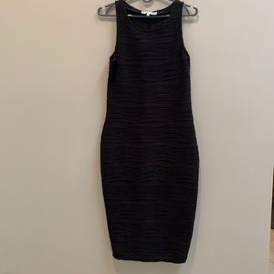 Form fitting black dress